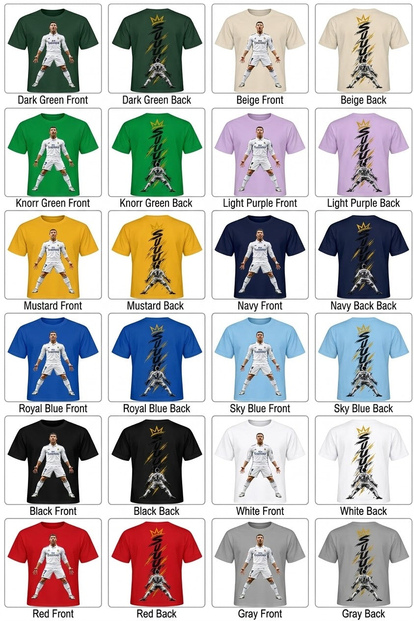 Ronaldo SIUUU T-Shirt – Premium Football Fan Tee