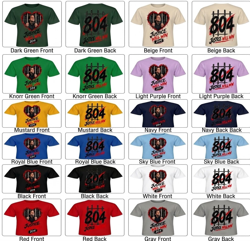 Imran Khan 804 Justice Will Win T-Shirt