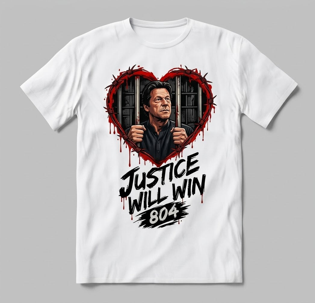 Imran Khan 804 Justice Will Win T-Shirt
