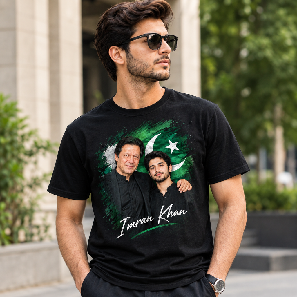 Imran Khan Custom Photo T-Shirt | Personalized Pakistan Design
